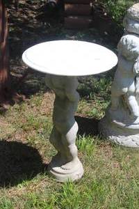 lot 367 image: Vintage Child Holding Tray Marble Yard Statue