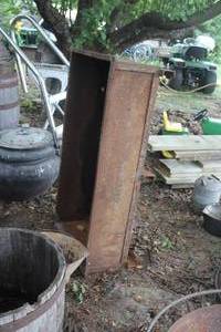 lot 393 image: Vintage Metal Rail Cart