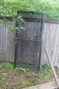 lot 414 image: Wrought Iron Door