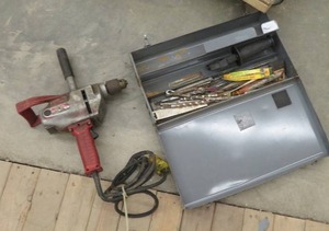 BOSCH TOOL BOX & MILWAUKEE 12 DRILL