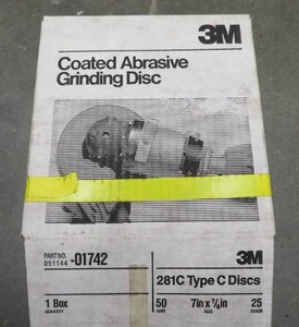 TWO BOXES OF COATED ABRASIVE GRINDING DISCS NEW