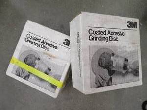 TWO BOXES OF COATED ABRASIVE GRINDING DISCS NEW