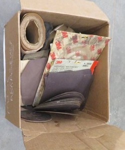 BOX OF SANDING PAPER