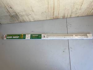 Frost King 2 in. x 36 in. Heavy-Duty AluminumBrush White Door Sweep