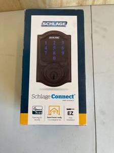 Schlage Camelot Aged Bronze Connect Smart Door Lock with Alarm