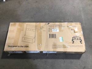 lot 18 image: 72 in. Grey Wash Industrial Metal and Wood Hall Tree by Walker Edison Furniture Company Customer Returns See Terms on Auction