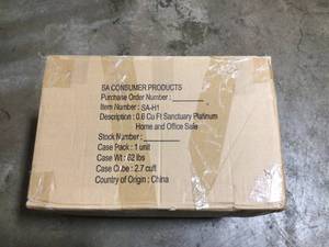 lot 24 image: XSmall Fire and Waterproof Home and Office Vault by SANCTUARY Customer Returns See Terms on Auction