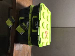 lot 62 image: LINK Medium Tool Box by RYOBI Customer Returns See Terms on Auction