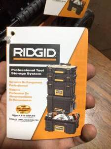lot 86 image: Lot of Ridgid Tool Boxes Customer Returns See Terms  on Auction