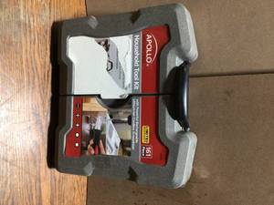 lot 44 image: Home Tool Kit with 3.6-Volt Li-Ion Cordless Screwdriver,(161-Pieces) by Apollo Customer Returns See Pictres