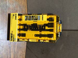 lot 70 image: 38 in. and 12 in. Drive Impact Accessory Set (10-Piece) by DEWALT Customer Returns See  Terms on Auction