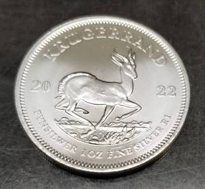 2022 SOUTH AFRICA SILVER KRUGERRAND 1 TROY OZ .999