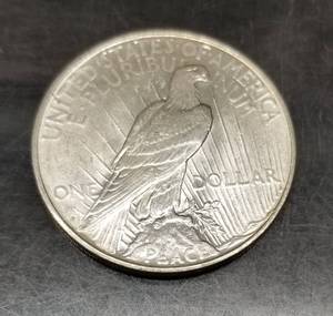 1926-D US PEACE SILVER DOLLAR UNC
