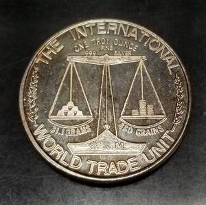 1 TROY OZ .999 FINE SILVER JACKALOPE ROUND BY GSM