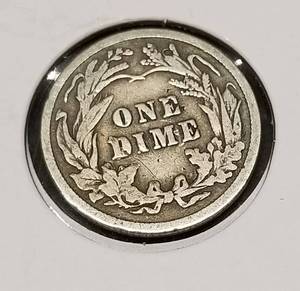 1914 US BARBER DIME
