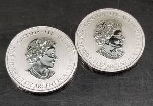 1 TROY OZ .9999 FINE SILVER 2 X 2015 CANADA � OZ $2 ROUNDS