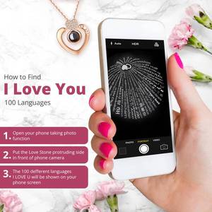 Preserved Rose with I Love You Necklace 100 Languages  Exquisite Forever Rose Gifts for Mom, Wife, Girlfriend  Enchanted Rose Gift