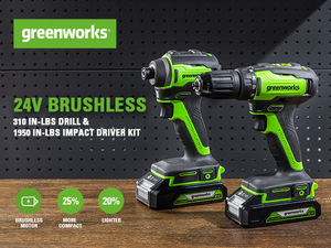 Greenworks Cordless Drill Driver Combo Kit (Brand New)