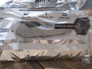 lot 3 image: Comfort Revolution Charcoal Gel Memory Foam Pillow