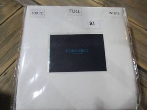 lot 21 image: Concierge Collection Bed Sheets-6 Piece-Full, White