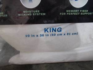 lot 37 image: Live Comfortably Platinum Pillow, Tri-Cool, King (2 Pack)