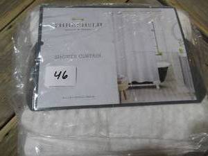 lot 46 image: Waffle Weave Shower Curtain - Threshold