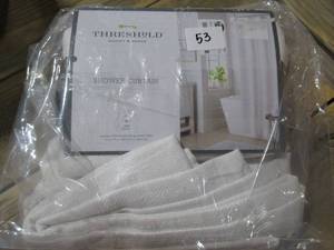 lot 53 image: Woven Shower Curtain White - Threshold