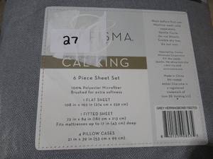 lot 27 image: Charisma 6 Piece Sheet Set-Cal King