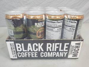 lot 54 image: New Case of 12 Cans Black Rifle Coffee Espresso Mocha
