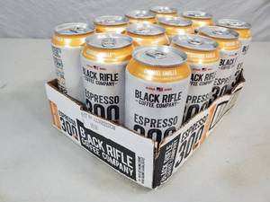 lot 61 image: New Case of 12 Cans Black Rifle Coffee Caramel Vanilla