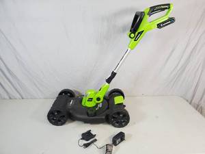 lot 11 image: New Earthwise 20 Volt 2-in-1 Cordless String TrimmerMower