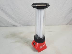lot 26 image: Milwaukee M18 18-Volt Lithium-Ion Cordless 700-Lumen LED LanternTrouble Light w USB Charging