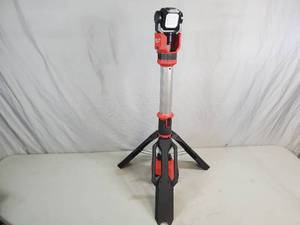 lot 27 image: Milwaukee M12 12-Volt Lithium-Ion Cordless 1400 Lumen ROCKET LED Stand Work Light
