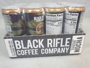 lot 55 image: New Case of 12 Cans Black Rifle Coffee Espresso Mocha