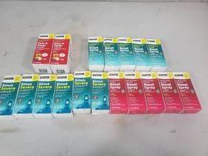 lot 66 image: Assorted New Nasal Spray and Sinus Medicine