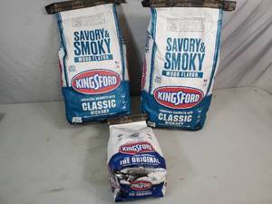 lot 68 image: 3 New Bags of Kingsford Charcoal