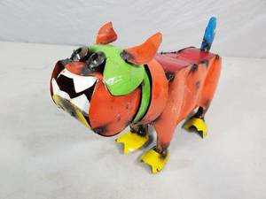 lot 69 image: Recycled Metal Art Dog
