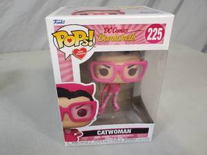 lot 82 image: New Funko Pops DC Comics Bombshells Catwoman Breast Cancer Research Edition