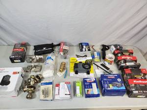 lot 117 image: Door Knobs, Electrical, Plumbing, Electronic Door Locks, Etc