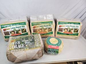 lot 120 image: New Lawn Repair Mix, Deer Forage, Barley Straw Planter