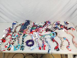 lot 132 image: Approx 30 Handmade Dog Toys