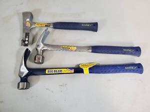 lot 135 image: 3 New Estwing Hammers