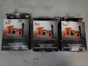 lot 156 image: 3 New Pony 34 inch Bar Clamp Kits