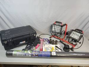 lot 164 image: Worklight, New Landscape Fabric, Travel Case, Tools, Etc