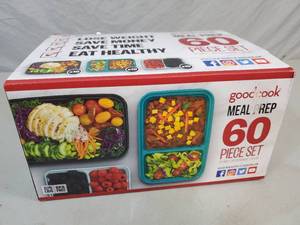 lot 166 image: New 60 Pc Meal Prep Food Storage Set
