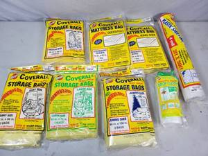 lot 180 image: New Poly Sheeting, Mattress Bags, Furniture Storage Bags, Etc