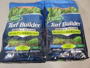 lot 181 image: 2 New Bags of Scotts Turf Builder