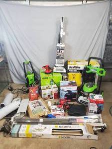 lot 191 image: Take What You Want RepairSalvage Lot - Pressure Washers, Tools, Shark Vacuum, Etc