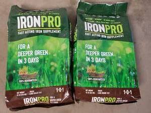lot 4 image: 2 New Bags IronPro Iron Supplement for Lawns