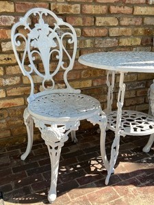 Lovely Metal Three Piece Patio Set